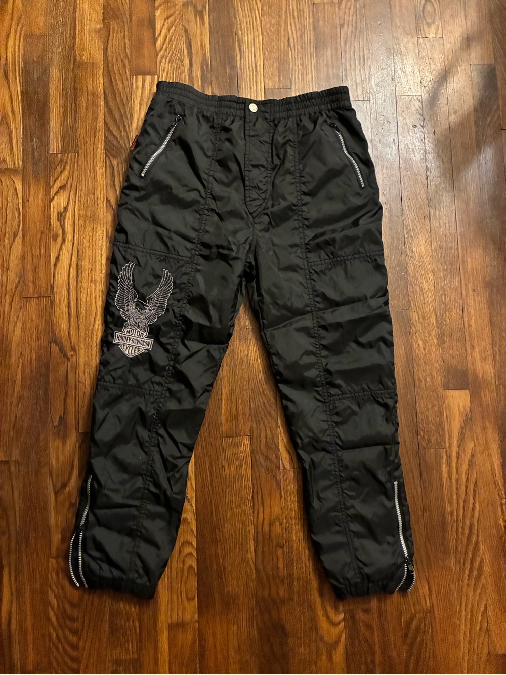 Vintage Harley Davidson track jogger pants women’s medium